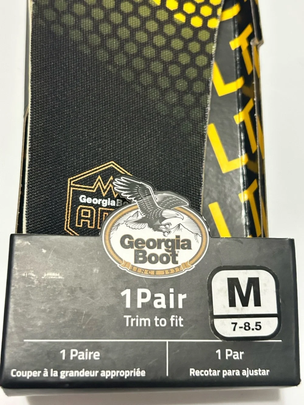 Georgia Boot AMP LT Memory Foam Max Comfort Insoles Men's Size Medium 7-8.5